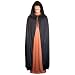 Black Cloak with Large Hood ~ Halloween Costume Cape (STC11517)