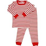 Red-Stripe Long Johns (Organic Cotton)