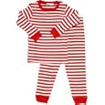 Red-Stripe Long Johns (Organic Cotton)