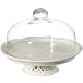 Lace Cake Plate with Dome - Ivory