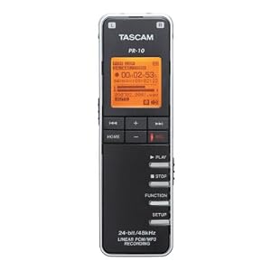 TASCAM PR-10 Portable Digital Audio Recorder (Black)