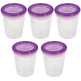 Ball Plastic 8-Ounce Freezer Jars, 5 Pack