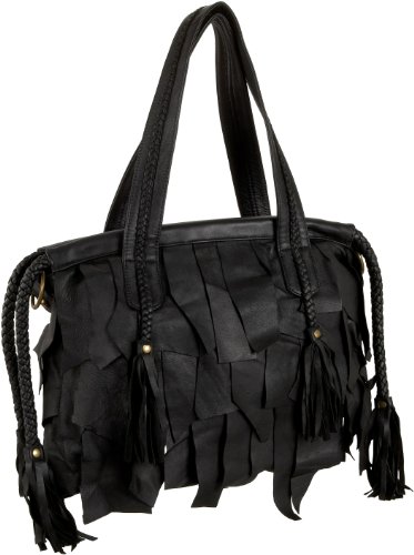 Cleobella Alive Small Fringe Satchel Black one size