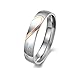 Singring Lover's Heart Shape Titanium Mens Ladies Promise Ring 