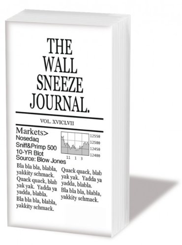Bedruckte Motiv Taschentücher bedruckt mit DESIGN WALL SNEEZE JOURNAL