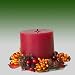 Multi Colored Berry Candle Ring with 3" Dia. Candle, Great Thanksgiving/ Fall Decoration. Non Scented Candle, Gift Boxed.