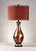 Contemporary Red/Gold/Black Garnet Table Lamp (Set of Two)