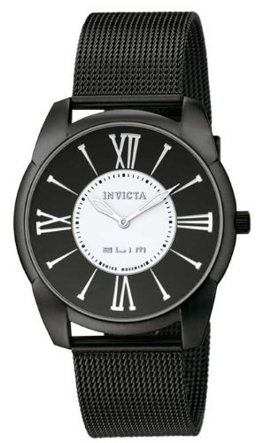 Invicta Men's 5339 Slim Collection Black Ion-Plated Stainless Steel Mesh Watch
