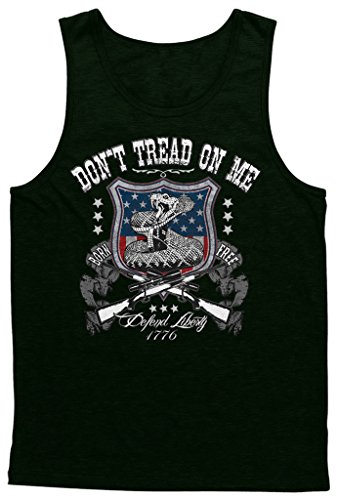 Blittzen Mens Tank Top Don't Tread On Me Shield