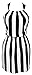 Peach Couture Fun and Trendy Knotted Twist Tank Sleeveless Striped Sundress