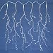 Set of 216 Warm White LED Angel Tear Drop Branch Icicle Christmas Light Curtain