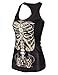 Pink Wind Womens Skeleton Skull Digital Printed Sleeveless T Shirt Vest Tank Tops (One Size, Skelecton)