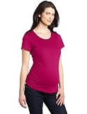 Three Seasons Maternity Women’s Side Rouching Short Sleeve Tee With