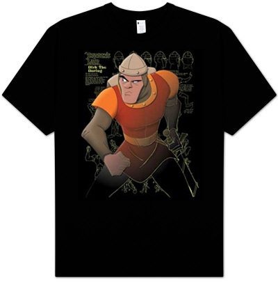 Dragon's Lair DIRK DRAWING BOARD 80s Video Game T-shirt