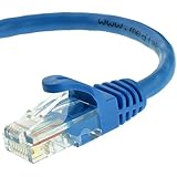 Mediabridge Cat5e Ethernet Patch Cable (100 Feet) - RJ45 Computer Networking Cord - Blue