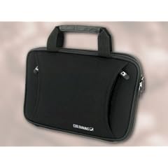 Netbooktasche Netbook Tasche mit Zubehörfach schwarz für Netbooks von 8,9 - 10,2 Zoll wie z.B. Medion Akoya Mini E1210, Acer Aspire One + D150, MSI Wind, ASUS EEE