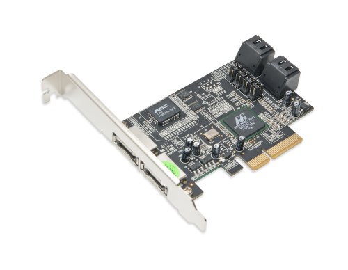 Syba 4 Port SATA II PCI-e x4 Controller Card - Switchable to eSATA Ports (SY-PEX40048)