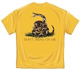 United States Military Don't Tread On Me Rattlesnake Army Yellow T-Shirt