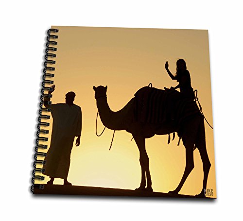 Kike Calvo Desert - Desert Camels are a way of transportation,and are also used for racing at Dubai Camel Racecourse 2 - Drawing Book 8 x 8 inch (db_10067_1)