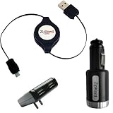 Dual USB Power Kit for Kodak Playsport Zx3 Video Camera by ZipKord! Comes with 2Amp... 