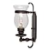 Royce Lighting RW2195/1GLS/ORB Stalton One-Light Hurricane Globe Wall Bracket Oil Rubbed Bronze