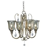 Murray Feiss Smokey Topaz F2259/4MSH 4-LT 240w (19H x 20W) Chandelier Lighting in Moonshadow