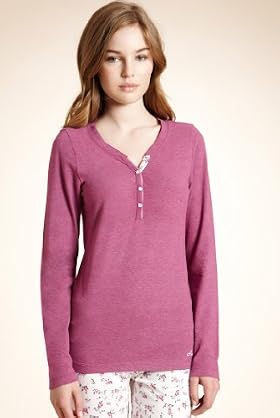 Angel Henley Neck Long Sleeve Top