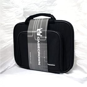 CaseCrown Double Memory Foam Case (Black Nylon Pocket) for the HP Compaq Mini 110c 10.1 inch Netbook