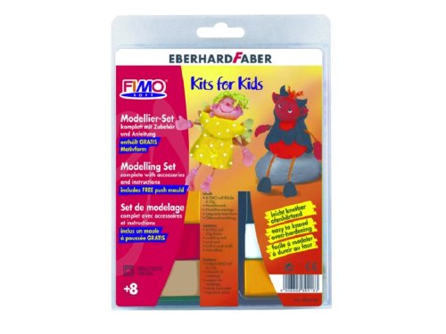 Faber 8023 64 - Fimo Soft Starterset Engelchen / Teufelchen