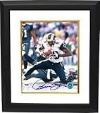 Isaac Bruce Autographed/Hand Signed St. Louis Rams 8x10 Photo Custom Framed- PSA Hologram