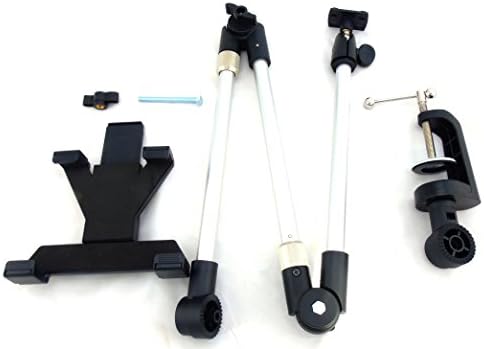 360° Adjustable Desktop Seat Bolt Clamp Mount Bracket Hands-free Holder for Apple Ipad Air / Ipad 2 / Ipad 3 / Ipad Mini / Samsung Galaxy Note / Galaxy Tab / Nexus 7 / Nexus 9 / Nexus 10 and All 7-10 Inch Tablets