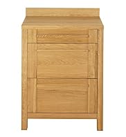 Sonoma Light 70cm Kitchen 3-Drawer Base Unit