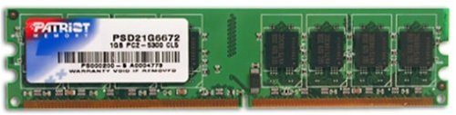 Patriot Signature 1 GB PC2-5300 DDR2 667MHz Desktop Memory PSD21G6672