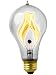 15 Watt Carbon Filament Balafire Flicker Light Bulb.