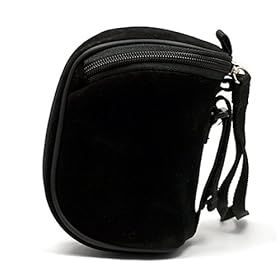 Travel Light Weight Sleeve Carrying Bag, Soft Microfiber, Water-Resistant Slim Protective Case with Mesh Pocket and Hand Strap ( BLACK ) For The Canon VIXIA HF R300