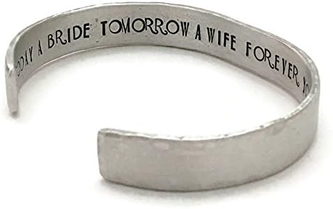 Mother Of The Bride Bracelet Hand Stamped With Quote By Bliss Stamped Jewelry
