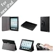 Acase iPad 3 Case - The New iPad 3rd Generation Premium Micro Fiber Leather Case and Flip Stand with Stylus Holder - 100% Support Sleep & Awake (BLACK)