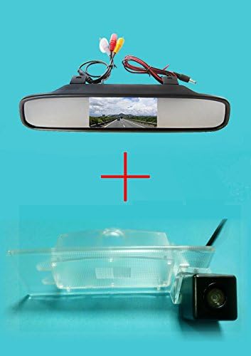 CCD Color Car Reverse Rear View Parking Back up Camera for Kia Optima 2010 2011 / KIA K5,with 4.3 Inch Color LCD TFT Rear View Mirror Monitor Screen Car Backup Monitor