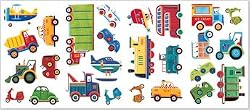 Magnificent Peel & Stick By RoomMates Transportation Wall Decals