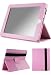 HHI iPad 2 Flip Case with Muti-Function Stand – TabletFlip2 Pink (Supports auto lock and unlock mode)
