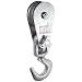 Campbell 4099H 4-1/2" Single Steel Drop Side Snatch Block with Hook, 4 ton Load Capacity, 4-1/2" Sheave