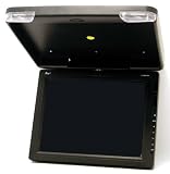 Brand NEW Tview T1508ir-black 15 Inch Thin Tft Flip Down Ceiling-mount Car Monitor with Twin Dome Lights, and Built in Ir Transmitter and Amazing Resolution and the Best Features **1024x768 Resolution**