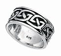 MENS CELTIC RING Sizes N up to Z2 You choose size