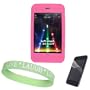 3-1 Bundle For IPod Touch 2nd Generation includes: Magenta (Hot Pink) Silicone Skin + Screen Protector + Live*Laugh*Love Wrist Band!!!