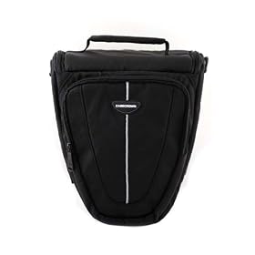 CaseCrown DSLR Adjustable Canvas Travel Camera Case for the Nikon D3000 10.2MP Digital SLR Camera with 18-55mm f/3.5-5.6G AF-S DX VR Nikkor Zoom Lens