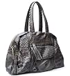 Woven Detailed Bowler Bag