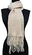 Handmade Classic Scarf - Ivory Beige (100% Knitted By Hand) [Apparel]