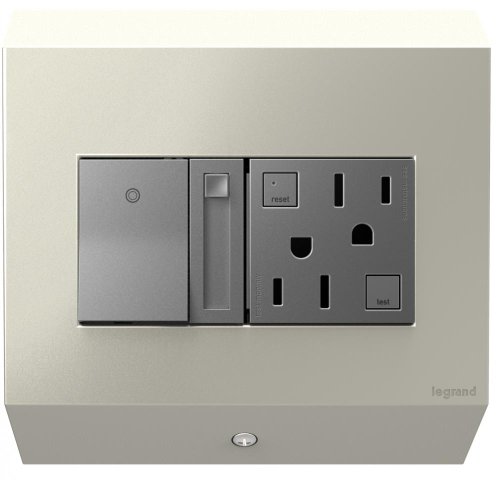 Adorne Control Box with Paddle Dimmer and Outlet