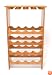Lipper International Bamboo 3-Tier Wine Rack with Glass Hanger