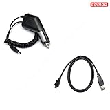 Nokia Nuron 5230 Combo Rapid Car Charger + USB Data Charge Sync Cable for N ....
